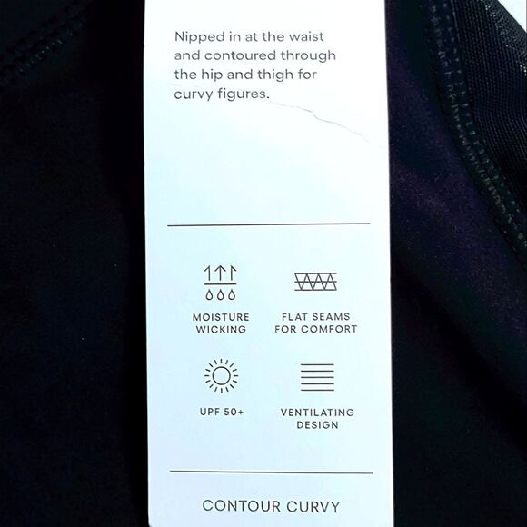 BLACK CONTOUR CURVY ATHLETIC SIDE POCKET CAPRIS SIZE XS - Picture 8 of 11